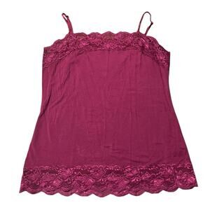 Cato Maroon Lace Cami Size Medium